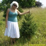 Nicole finds a tree to adopt. She is welcome to visit any time.