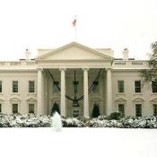 The magnificent White House, covered in snow!
