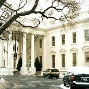 The front drive way of the White House