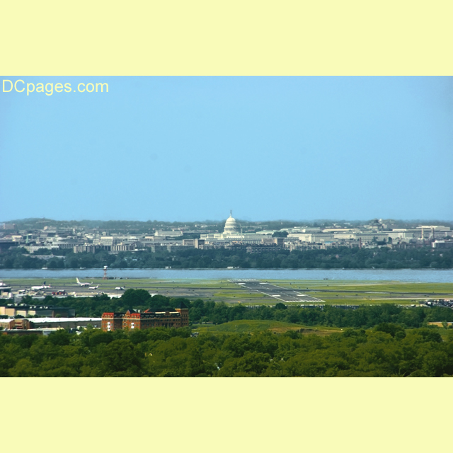 Observation Deck View of the United States' Capitol Building: George Washington Masonic Memorial