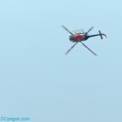 Another insane maneuver by Chuck Aaron at the yoke of the Red Bull stunt helo.