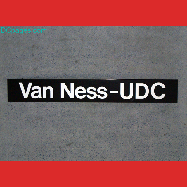 DC Metro stop: Van Ness-University of the District of Columbia