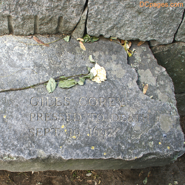 Giles Corey, Pressed to Death, September 19, 1692