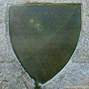 Roger Conant plaque on statue
