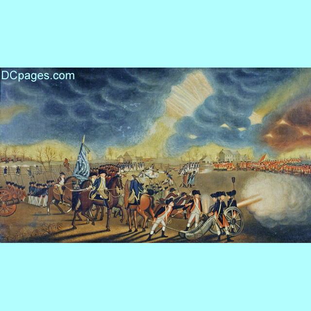 Painting - The Battle of Princeton