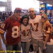 Redskins fans know how to dress for a party.