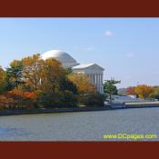 Thomas Jefferson Memorial during Fall season.