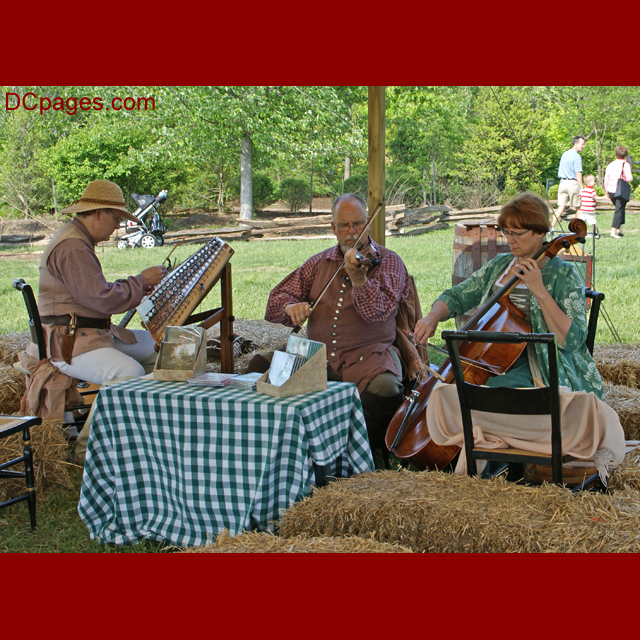 Musicians performing at Mount Vernon on Mother's Day