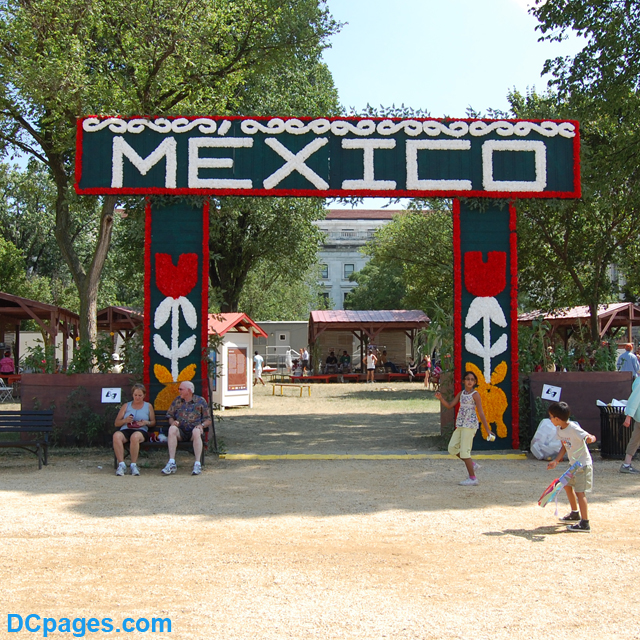 Entrance to the Mexico festivities