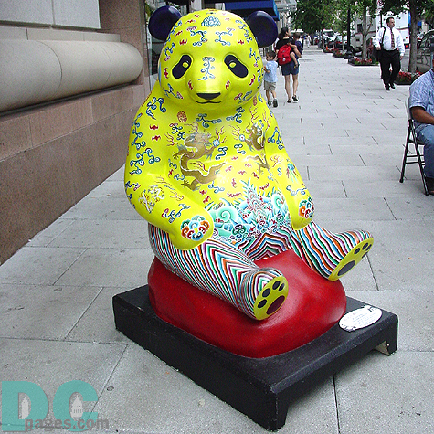 "Prince Panda" by Joseph Barbaccia is truly in style with the Chinese princes of the past. Located in front of Hecht's department store on G Street.