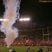Fireworks at the Redskins game