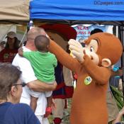 Curious George delights the kids.