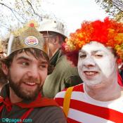 The Burger King and Ronald McDonald