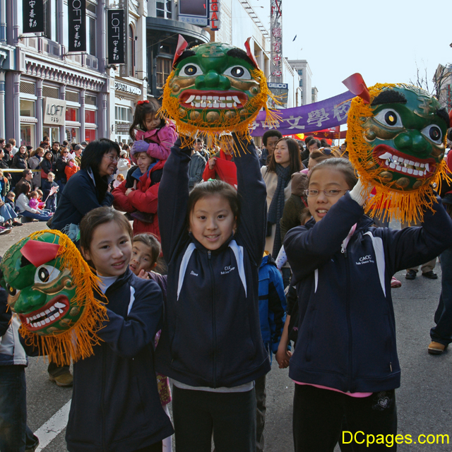 CACC's young girls with dragon heads