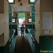 Jr Inspects living quarter in the B&O caboose C2149