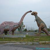 A battle of colossal beasts: T-Rex vs. Titanosaur