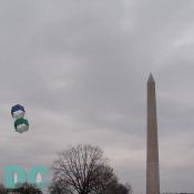 Smithsonian Kite Festival - Box kite near Washington Monument