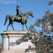 Statue on horseback
