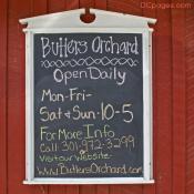 Sign - Butler's Orchard Open Daily
