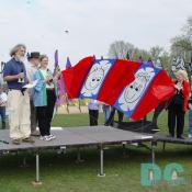 Smithsonian Kite Festival - Award Ceremony - Cheryl Kear won funniest kite