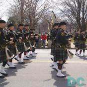 St Patricks Day Parade - Emerald Society Firefighters of Washington, D.C. Pipes and Drums.