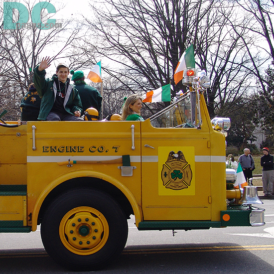 DC St Patricks Day Parade - Engine CO. 7 Fire Truck 