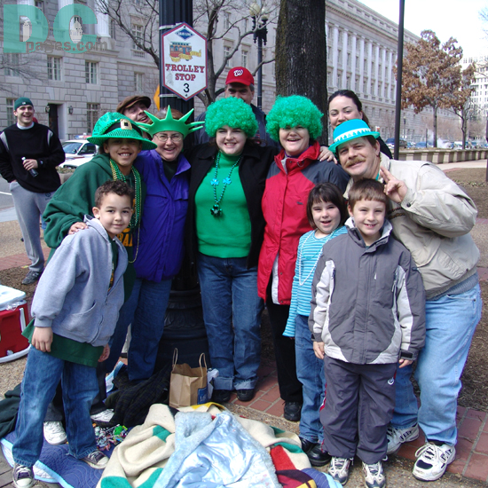 This Irish family had alot of fun in Washington DC during Saint Patricks day.