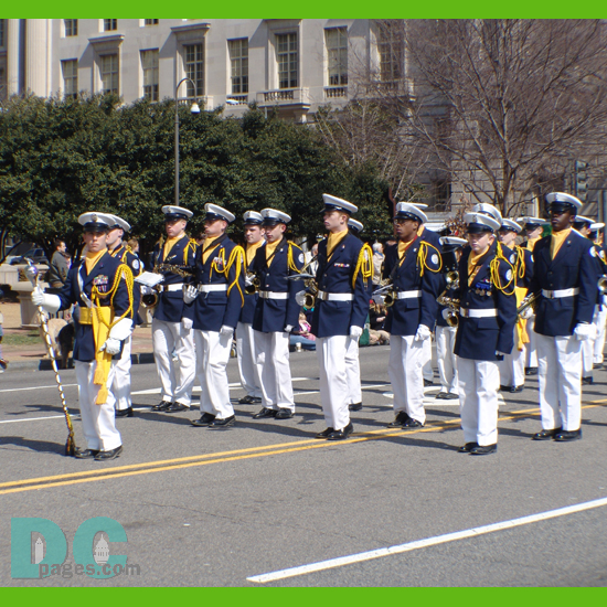 St. Patricks Day Parade - Cadets from Virginia - 91, Air Force ROTC at the Randolph-Macon Academy