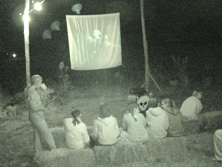Spooky movies were available for those who wanted to have fun after having completed Markoff's Haunted Forest. 