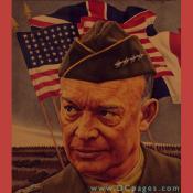 First Floor - Americans Now - Portrait painting of Supreme Allied Commander Dwight Eisenhower.