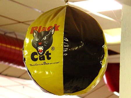 This place even sells Black Cat beach balls