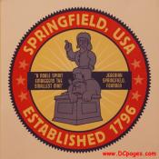 Wall Poster - SPRINGFIELD, USA - ESTABLISHED 1796 - "A noble spirit embiggens the smallest man" - Jebediah Springfield, Founder