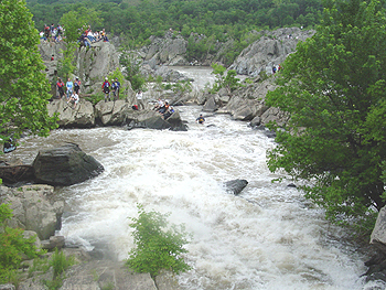 The falls are best in medium to high water for kayaking. 