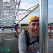 DCPages staff member gets over his fear of heights on the Giant ferris wheel.