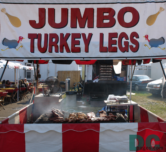 This booth had a bunch yummy JUMBO TURKEY LEGS to eat.