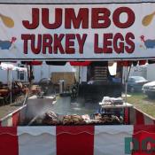 This booth had a bunch yummy JUMBO TURKEY LEGS to eat.