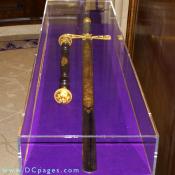 The Grand Commander's sword and scepter.
