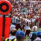 Washington Redskins Home Opener - The offensive line did more than hold their own against Miami's hyped-up defense by dominating the line of scrimmage.