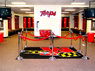 The Terps locker room.