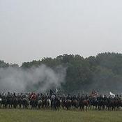 The First Battle of Bull Run: Smokey Woodlands.  McDowell launches a diversionary attack at Stone Bridge.  