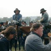 The First Battle of Bull Run: Inspecting the Men.  Confederates near the Stone Bridge.  