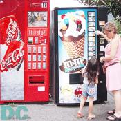 "Which one do you want? This one?" A mother was asking her daughter which m&m's ice creams she wants. 