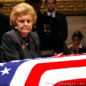 Betty Ford in the United States Capitol Rotunda.