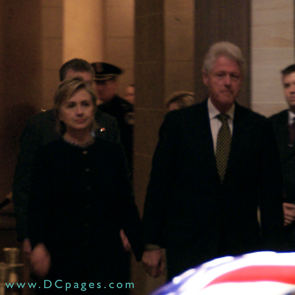 Senator Hillary Rodham Clinton and former President, William Jefferson Clinton reflect on the memory of President Ford.