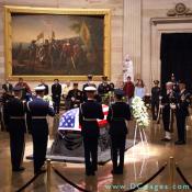 Changing of the Guard ceremony is held the casket of former President Gerald R. Ford lies in the Capitol Rotunda on Dec. 31, 2006.