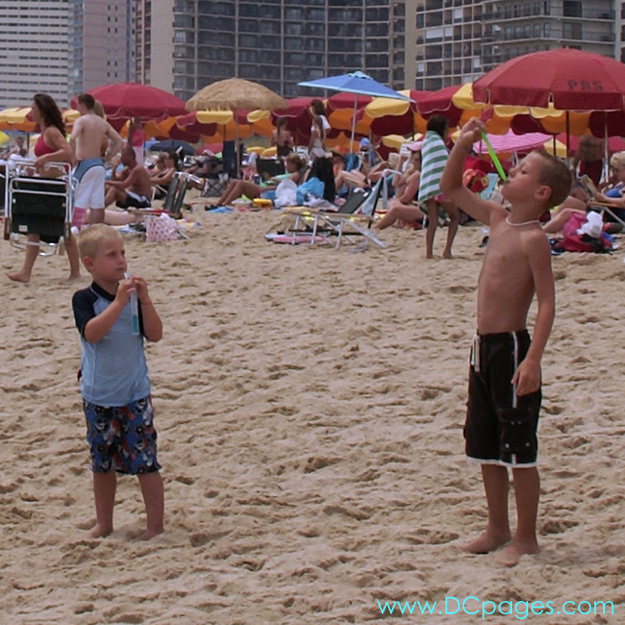 Ocean City - These young brother's cool down by enjoying some Flavored Ice.