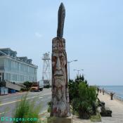 Ocean City - This famous monument was carved from 100-year-old oak and completed in 1976.  
