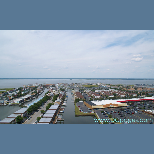 Ocean City - Aerial view of the Bay from the Penthouse Condominiums at the Carousel Resort Hotel and Condominiums.