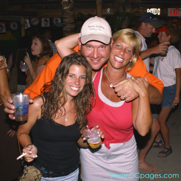Ocean City - This Seacrets security guard seems to think these two girls need extra protection.
