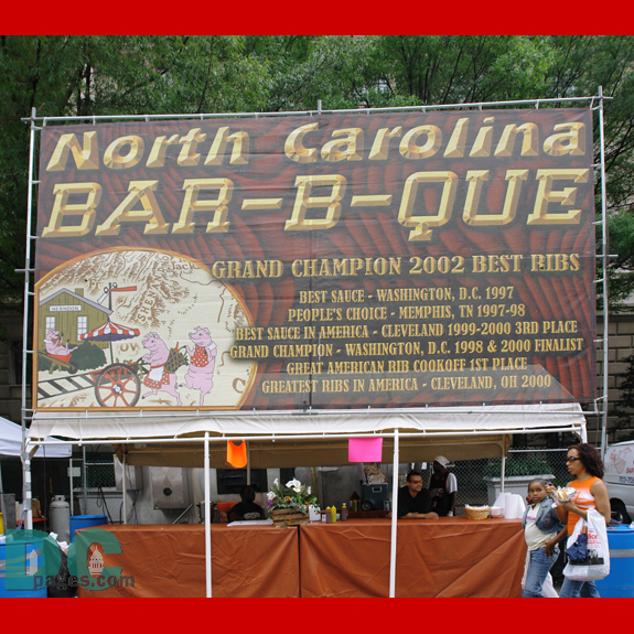North Carolina BAR-B-Que company attended the barbeque battle.